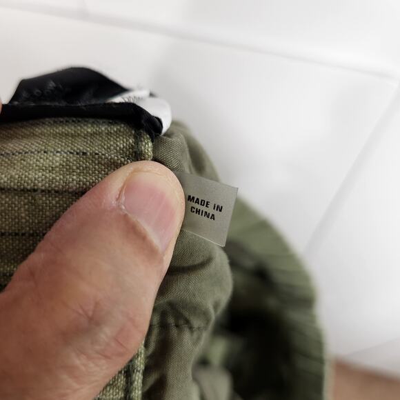 Howe Pull On Linen Blend‎ Striped Shorts Green Men's Size 36 - Picture 7 of 9